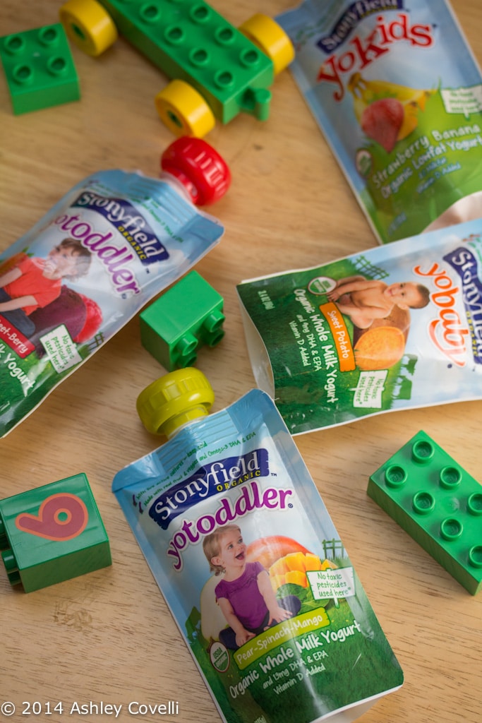 Stonyfield YoBaby, YoToddler and YoKids Pouches Review + Giveaway