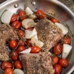 Pan-Roasted Pork Tenderloin with Balsamic Tomatoes
