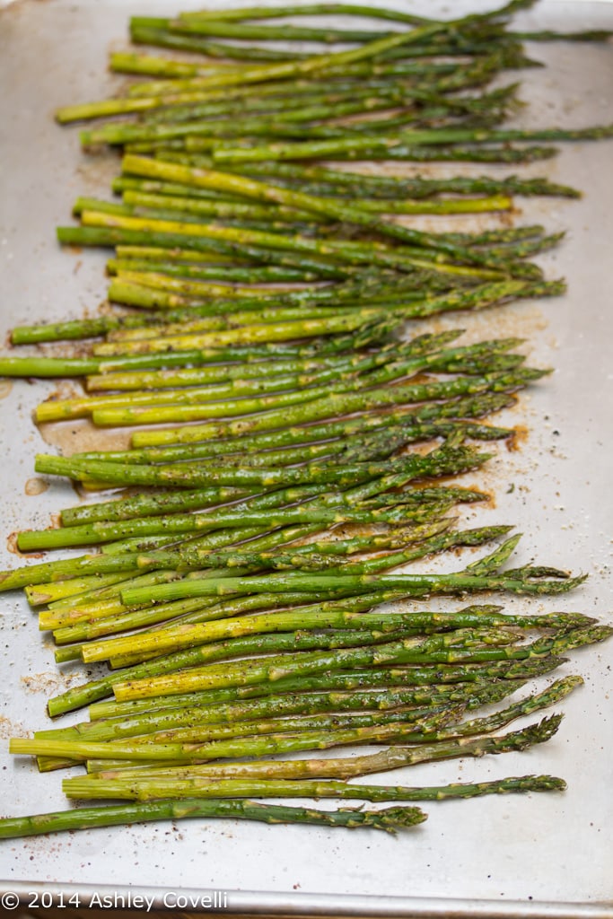 Baked Asparagus with Balsamic Butter Sauce