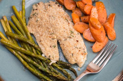 Baked Tilapia with Garlic-Thyme Crust