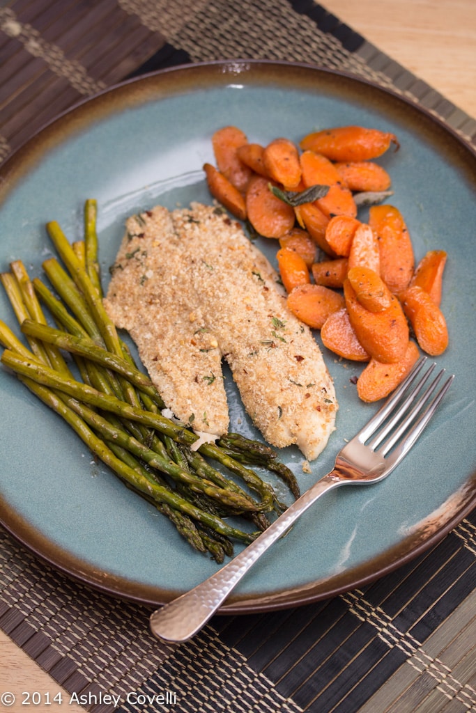 Baked Tilapia with Garlic-Thyme Crust