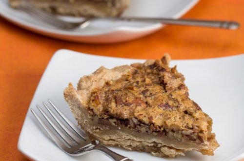 Bourbon Bacon Pecan Pie with a Whole Wheat Crust