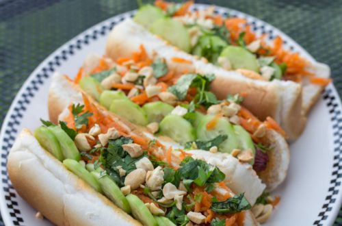 Banh Mi on a Bun Hot Dog Topper