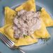 Ravioli with Mushroom and Thyme Cashew Cream Sauce