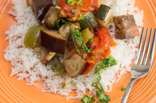 Slow Cooker Lebanese Eggplant Stew