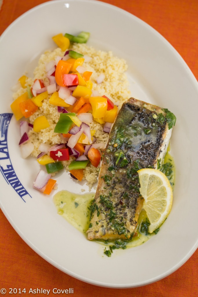 Pan-Fried Barramundi with Lemon-Herb Oil