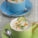 Chilled Cucumber Mint Soup w Hot Chili Oil