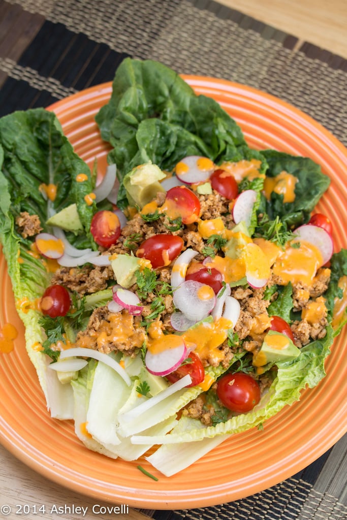 Taco Salad with Raw Walnut Taco “Meat”