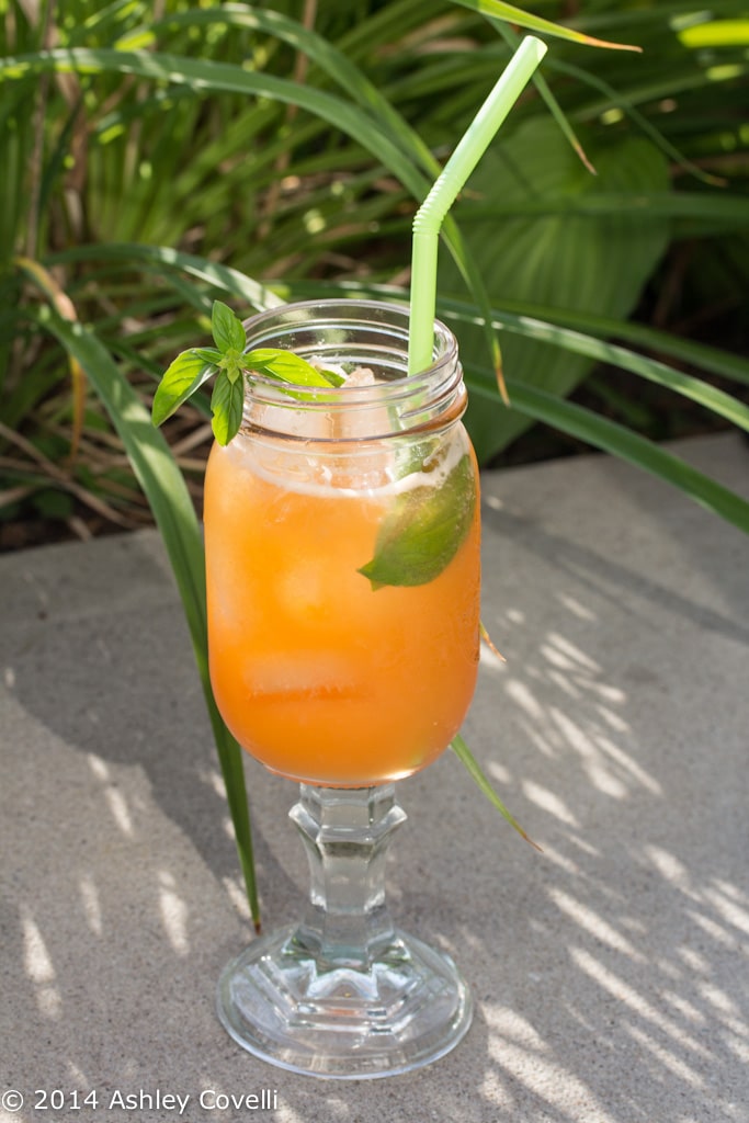 Cantaloupe-Basil Agua Fresca