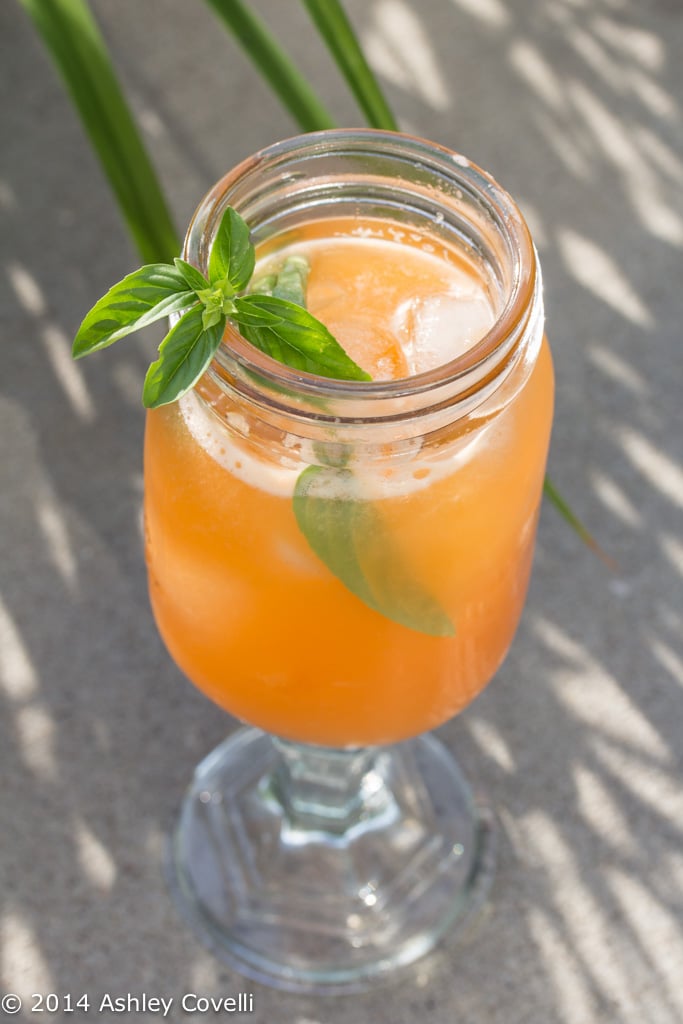 Cantaloupe-Basil Agua Fresca