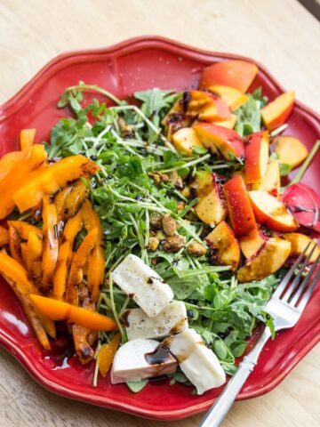 Green and Orange Salad with Brie