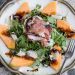 Cantaloupe, Prosciutto and Shaved Parmesan Salad