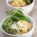 Whole Wheat Gramigna Pasta with Roasted Corn & Baby Greens
