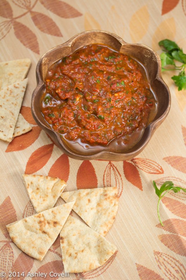 Turkish Roasted Tomato And Red Pepper Dip Big Flavors From A Tiny Kitchen