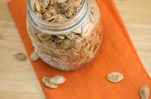 Sweet and Salty Pie Spiced Roasted Pumpkin Seeds