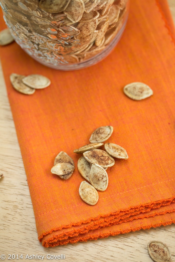 Sweet and Salty Pie Spiced Roasted Pumpkin Seeds