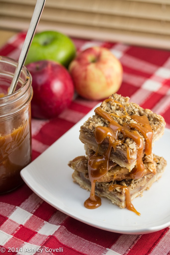 Salted Caramel Apple Pie Bars