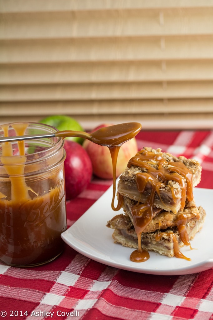 Salted Caramel Apple Pie Bars