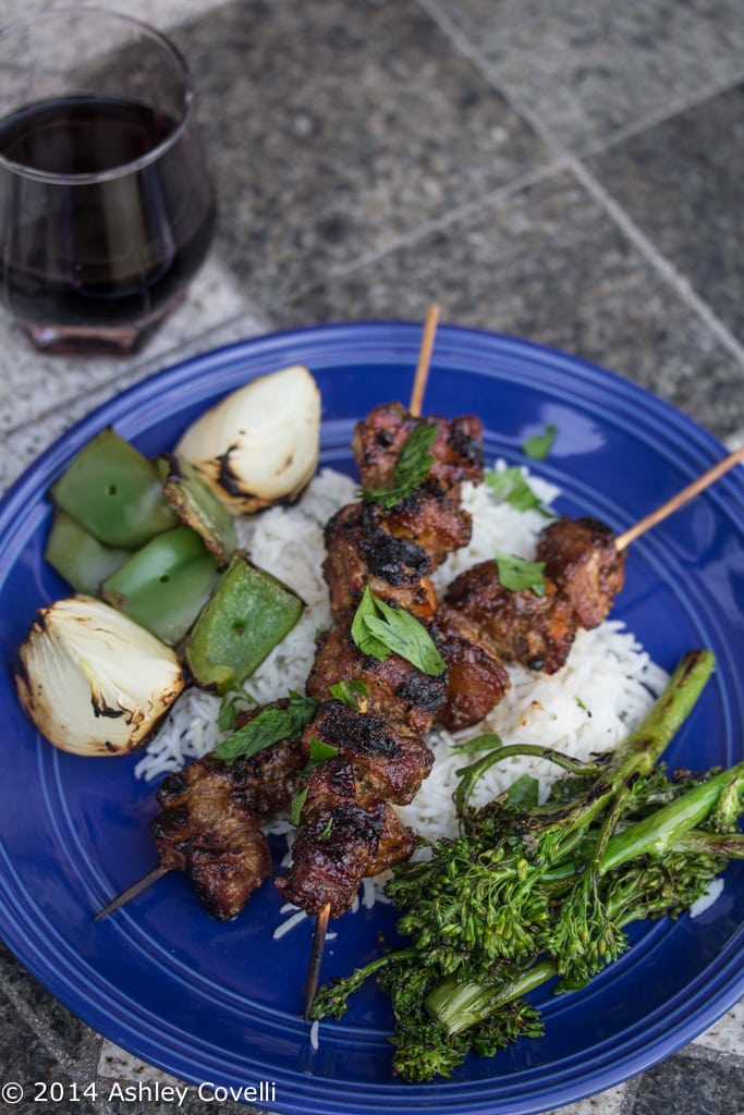 Lamb Kebabs in Pomegranate-Walnut Marinade (Kebab-e Torsh)