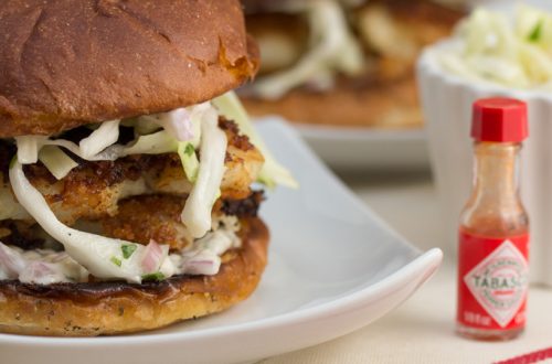 Crispy Fish Sandwiches with Coleslaw & Homemade Tartar Sauce