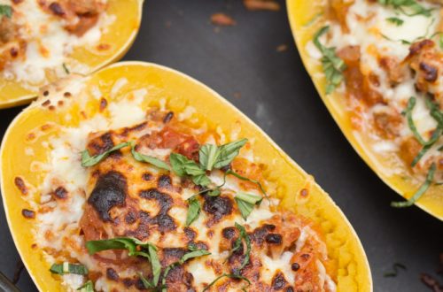 Lasagna-Stuffed Spaghetti Squash
