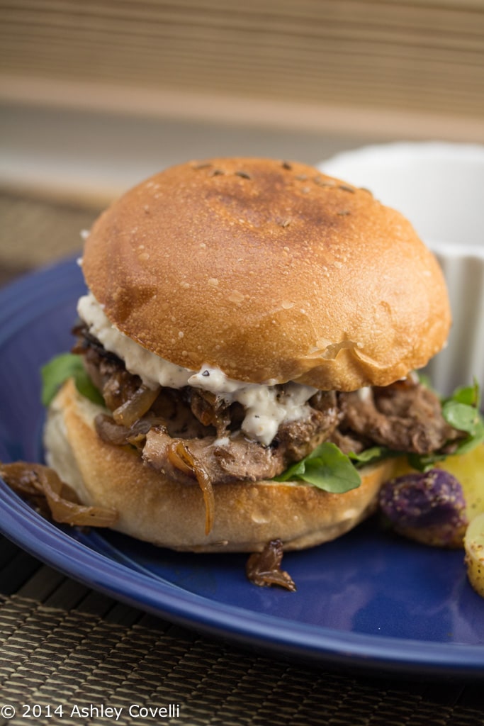 Beef on Weck Sandwiches with Heirloom Potato Salad