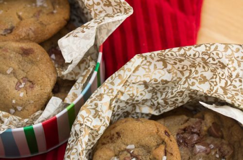 Nutella-Stuffed Brown Butter + Sea Salt Chocolate Chip Cookies