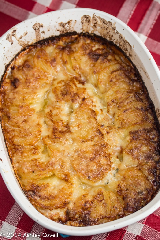 Hasselback Potato Gratin