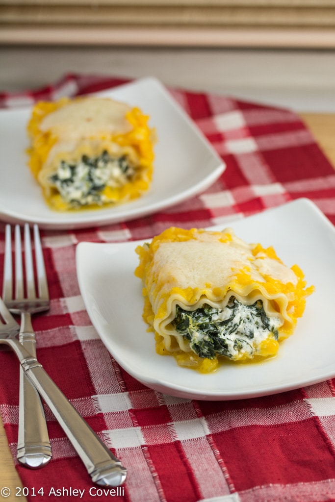 Butternut Squash Lasagna Rolls