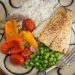 Pan-Fried Barramundi with Thyme Roasted Peppers & Tomatoes