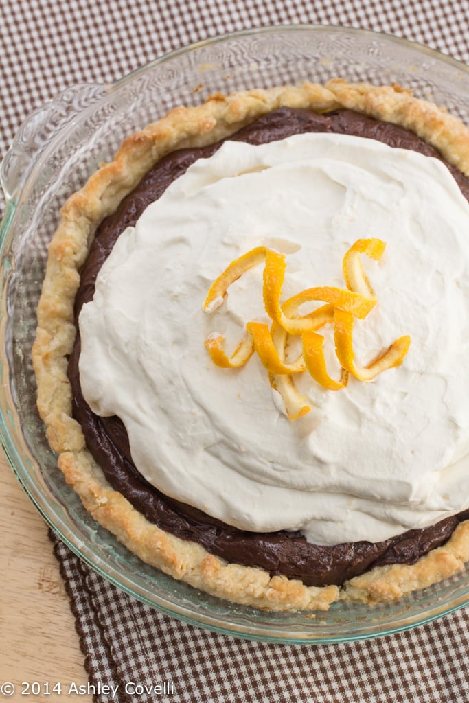 Chocolate Cream Pie with Orange Zested Whipped Cream