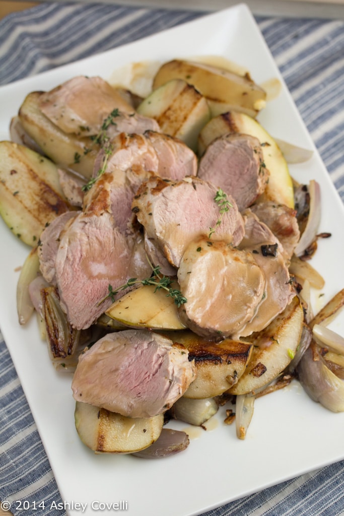 Pork Tenderloin with Pears and Shallots | Big Flavors from a Tiny Kitchen