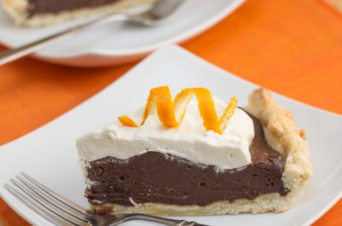 Chocolate Cream Pie with Orange Zested Whipped Cream