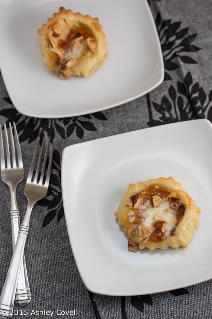 Red Pepper Jelly-Brie Bites