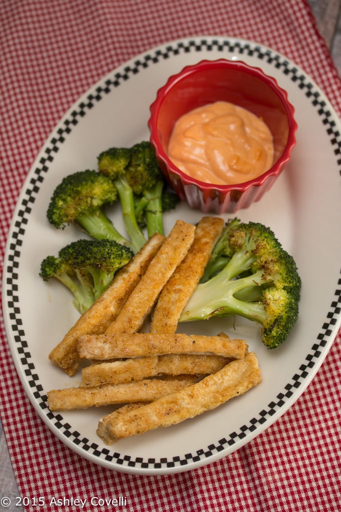 Broccoli Steaks with Tofu Fries