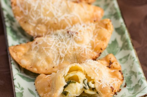 Deep Fried Roasted Garlic Mac & Cheese Dumplings