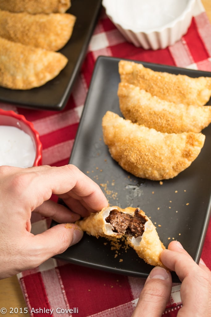 Deep Fried Nutella S’mores Dumplings