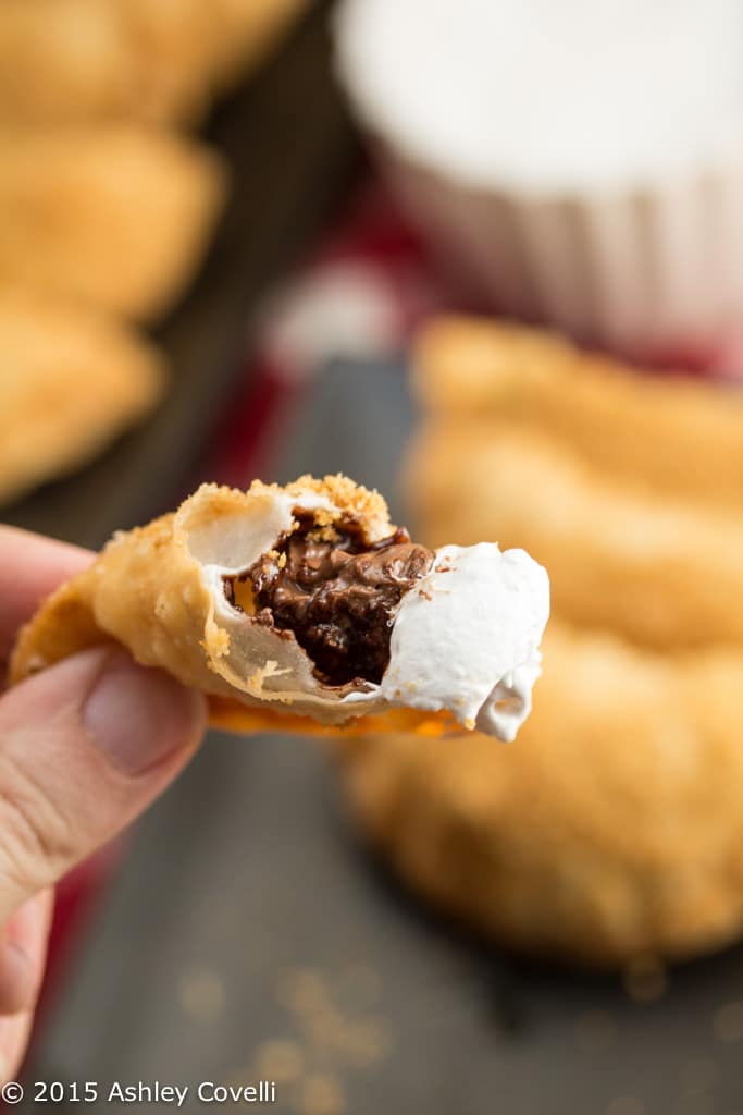 Deep Fried Nutella S’mores Dumplings