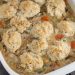 Chicken & Sage Biscuit Pot Pie with Cremini Mushrooms & Purple Top Turnip