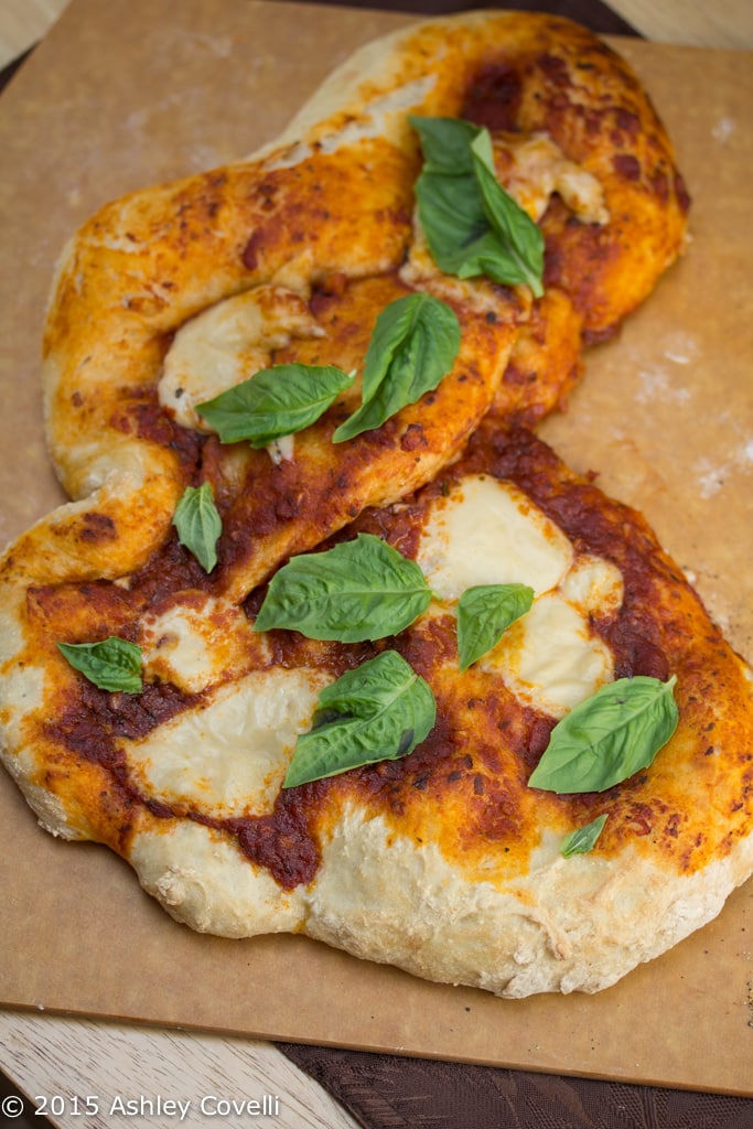 Pizza with Fresh Vegan Moxarella Cheese