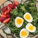 Toasted Kale Salad with Soft Boiled Eggs + Sunflower Seeds