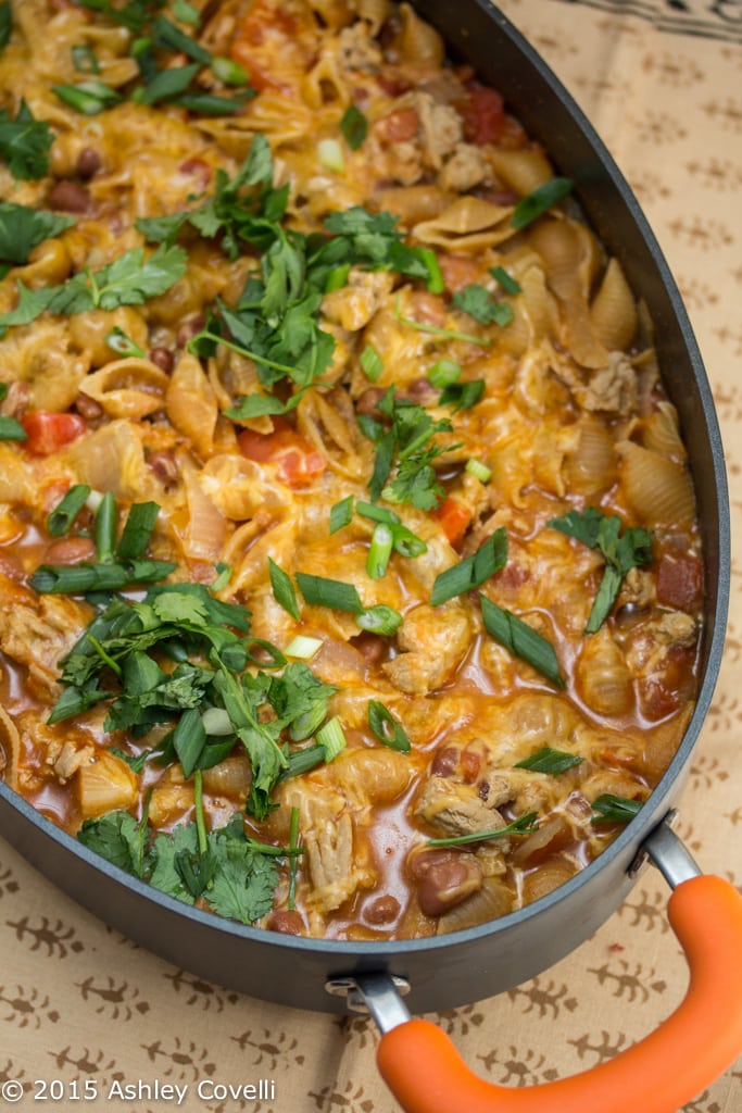 One Pot Cheesy Turkey Taco Chili Mac