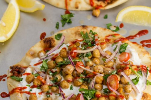 Falafel-Spiced Chickpea Flatbreads