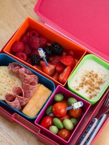 Maple Cinnamon Yogurt Dip + Lunchbox Tips for Preschoolers