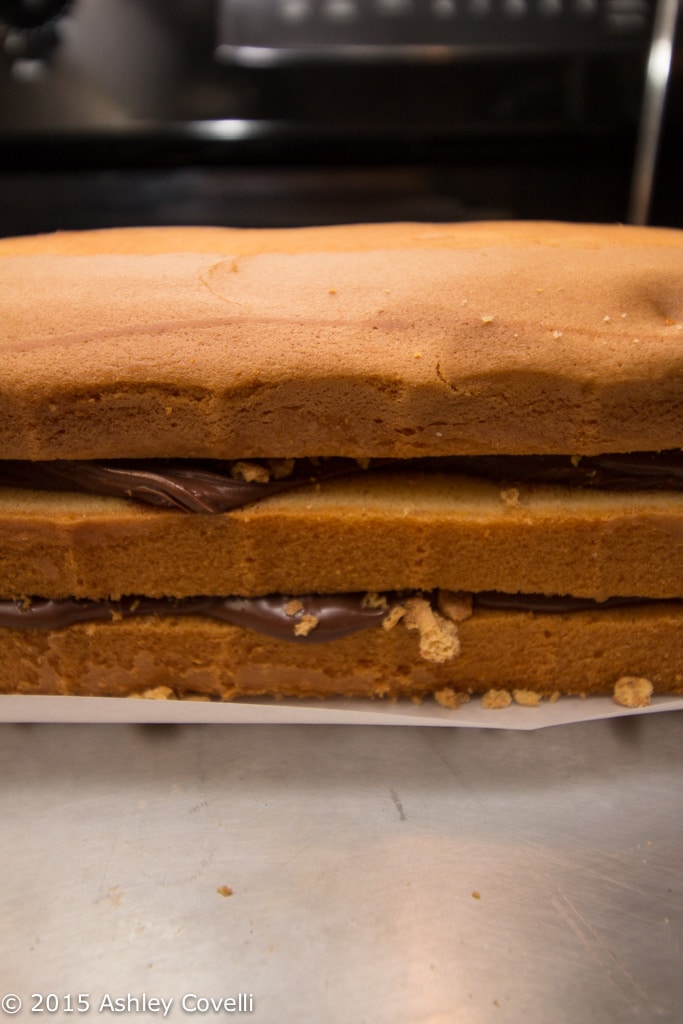 3 Layer Nutella S'mores Pound Cake