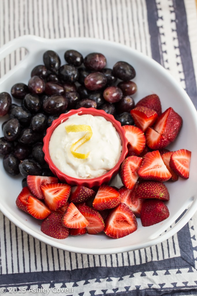 Lemon Cream Fruit Dip