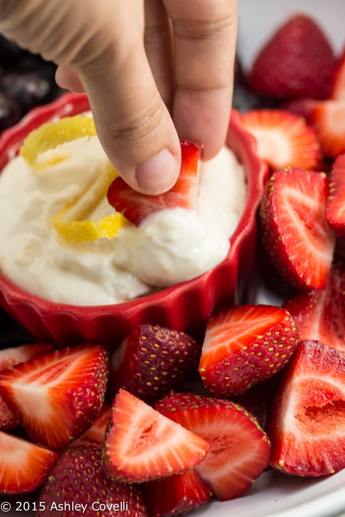 Lemon Cream Fruit Dip