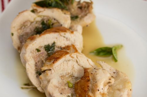 Sausage and Provolone Stuffed Chicken