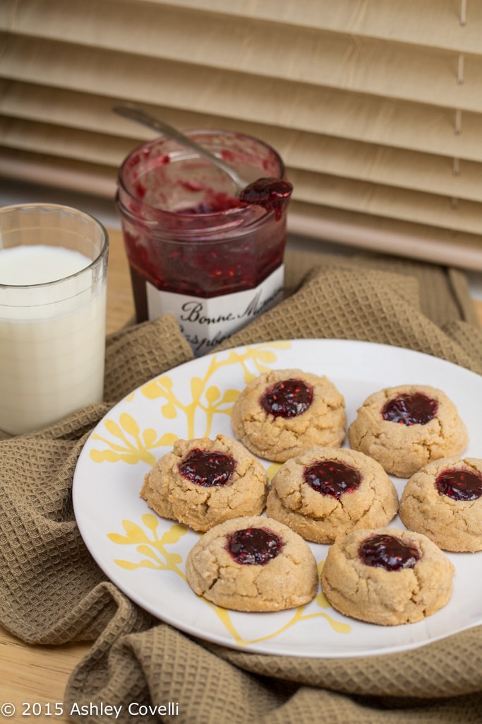 Peanut Butter and Jelly Thumbprints