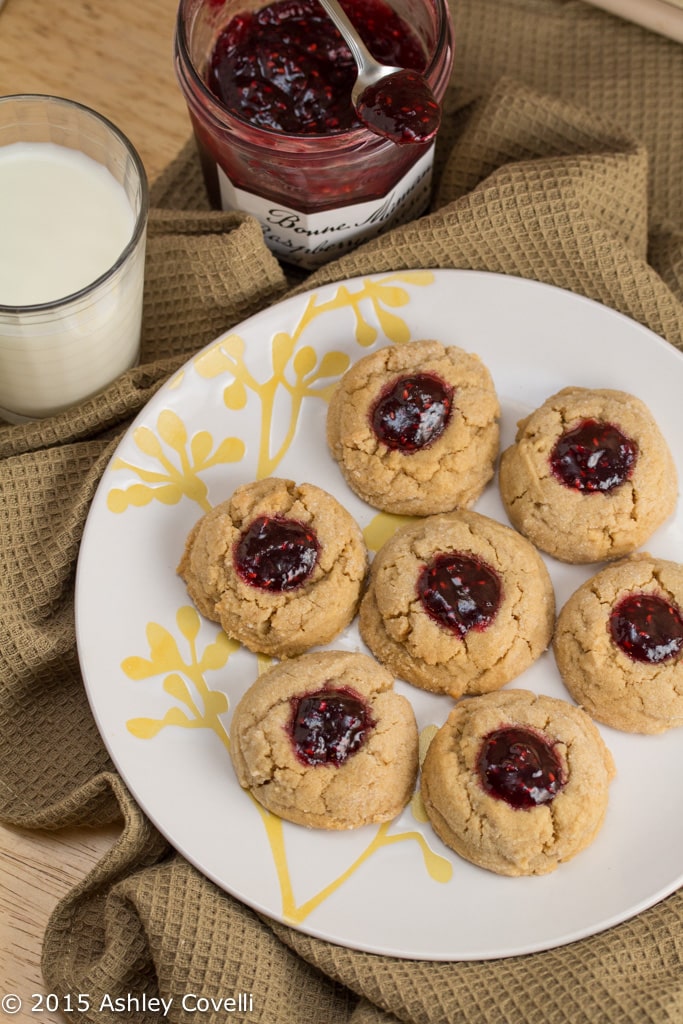 Peanut Butter and Jelly Thumbprints